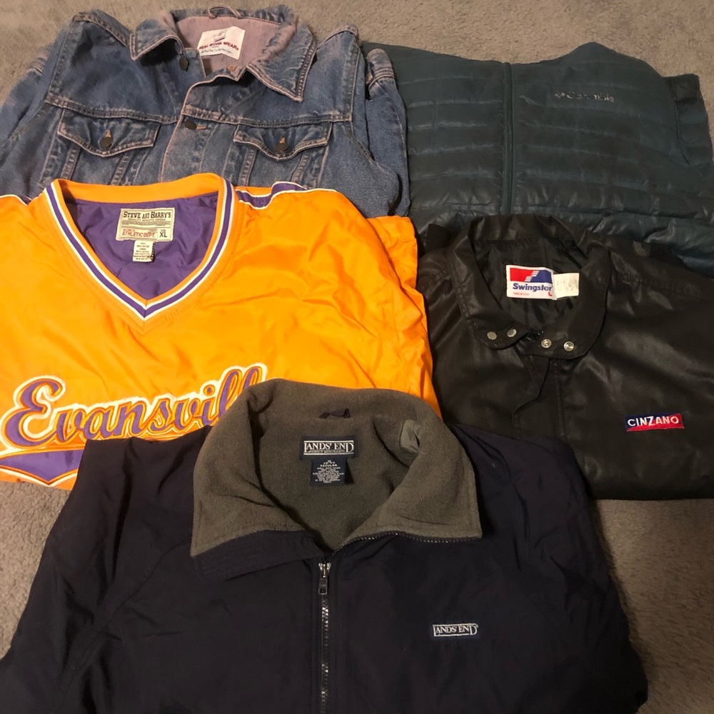 Vintage jacket bundle of 5